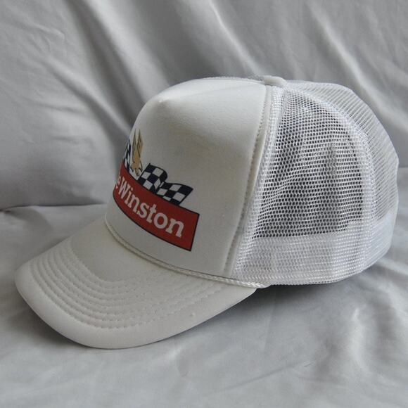 The Winston Vintage White Snap Back Trucker Hat - Picture 6 of 11